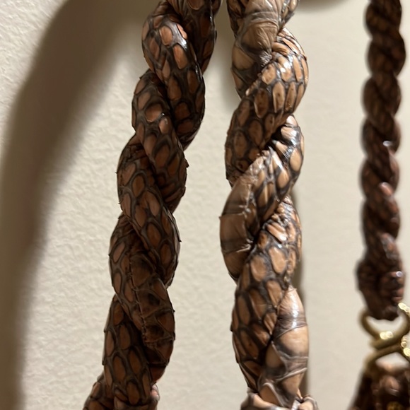 Leyla Exotic Skin Shoulder Tote - Picture 4 of 14